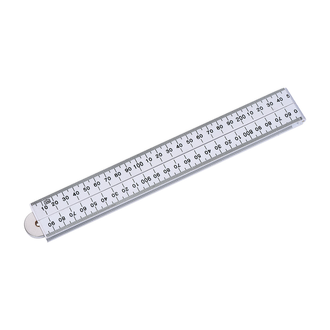 uxcell Uxcell Folding Ruler 100cm 4 Fold Metric Measuring Tool ABS for Woodworking Engineer White