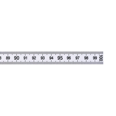 Harfington Uxcell Folding Ruler 100cm 5 Fold Metric Measuring Tool ABS for Woodworking Engineer White