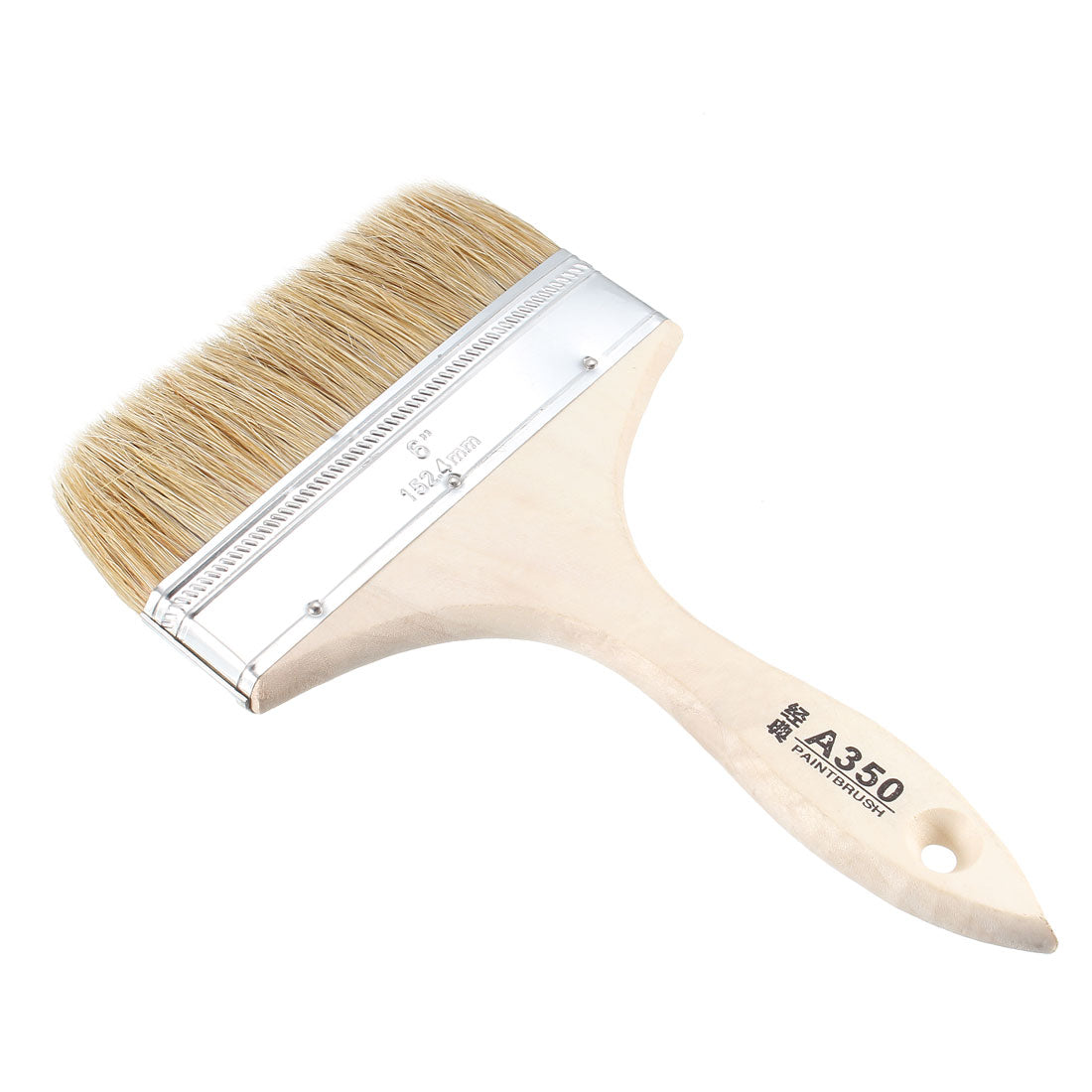 uxcell Uxcell 6 Inch Chip Paint Brush Synthetic Bristle with Wood Handle for Wall Treatment
