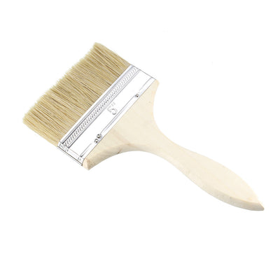 uxcell Uxcell 5 Inch Chip Paint Brush Synthetic Bristle with Wooden Grip for Wall Treatment 2pcs