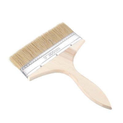 Harfington Uxcell 7 Inch Chip Paint Brush Synthetic Bristle with Wooden Handle for Wall Treatment
