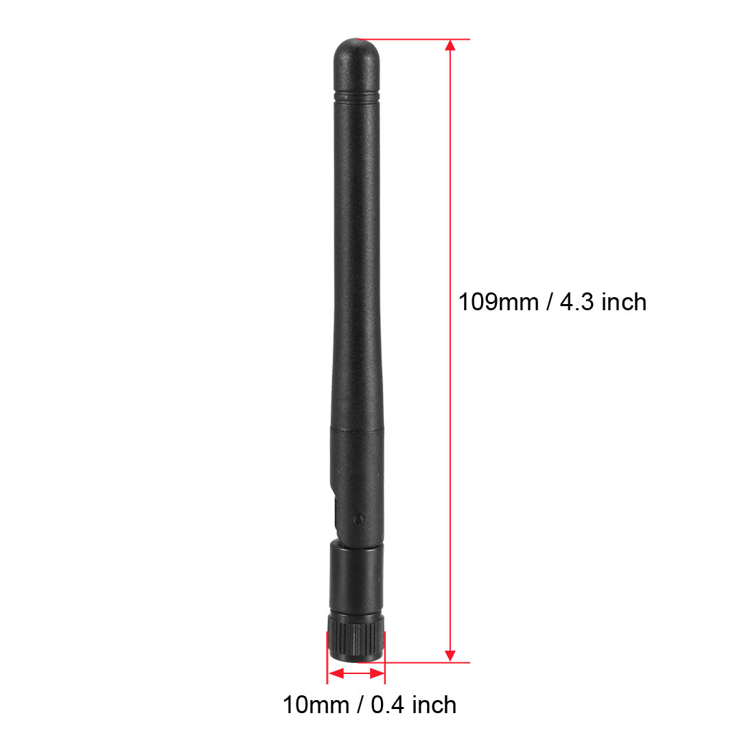uxcell Uxcell GSM GPRS WCDMA Antenna 6dBi 824-2170MHz 3G SMA Male Straight Head Connector Omni Direction