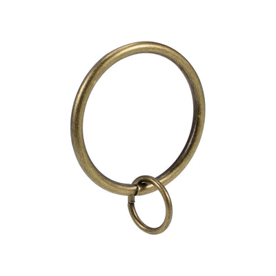 Harfington Uxcell Curtain Rings Metal 37mm Inner Dia Drapery Ring for Curtain Rods Bronze 28 Pcs