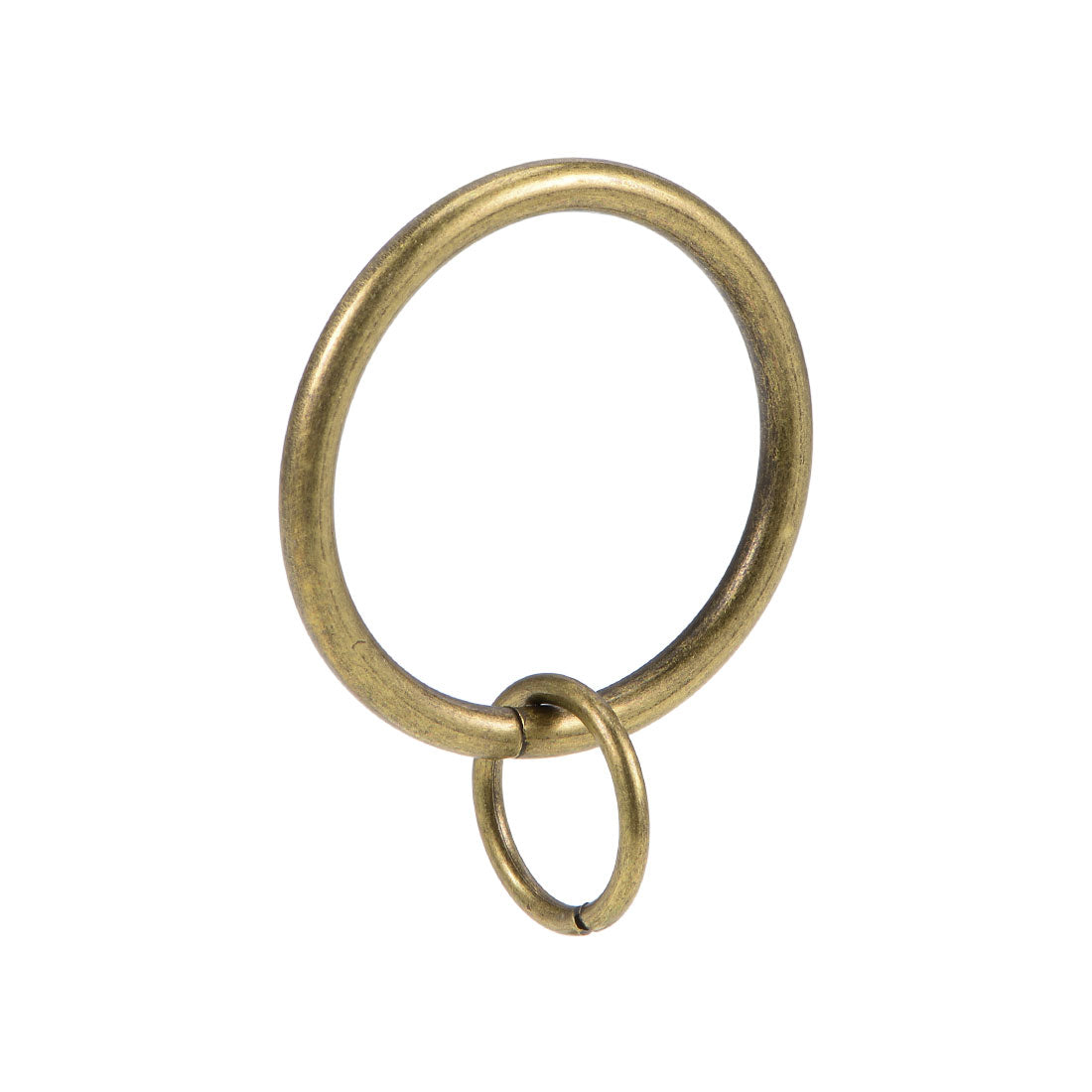 uxcell Uxcell Curtain Rings Metal 32mm Inner Dia Drapery Ring for Curtain Rods Bronze 28 Pcs