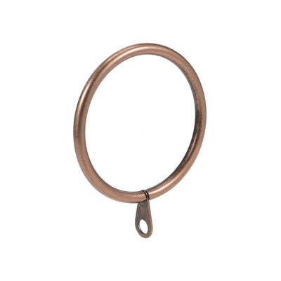 Harfington Uxcell Curtain Rings Metal 45mm Inner Dia Drapery Ring for Curtain Rods Copper 28 Pcs