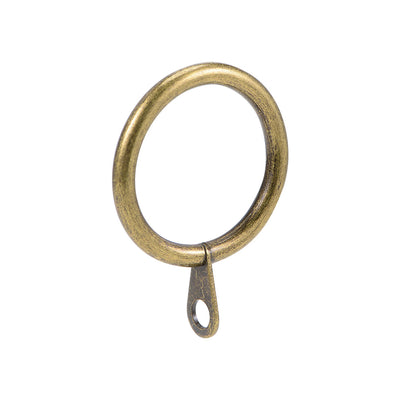 Harfington Uxcell Curtain Rings Metal 28mm Inner Dia Drapery Ring for Curtain Rods Bronze 14 Pcs