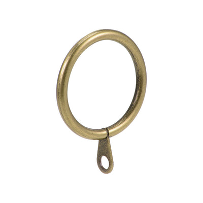 Harfington Uxcell Curtain Ring Metal 32mm Inner Dia Drapery Ring for Curtain Rods Bronze 14 Pcs