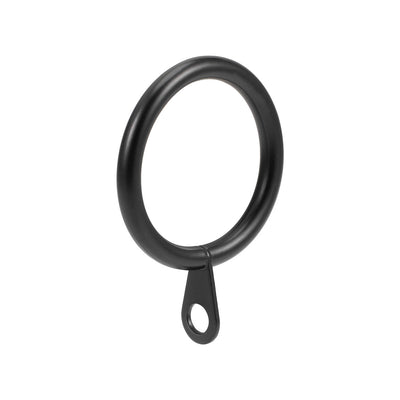 Harfington Uxcell Curtain Rings Metal 28mm Inner Dia Drapery Ring for Curtain Rods Black 14 Pcs