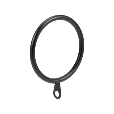 Harfington Uxcell Curtain Rings Metal 45mm Inner Dia Drapery Ring for Curtain Rods Black 7 Pcs