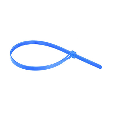 Harfington Uxcell Reusable Cable Ties 400mmx7.4mm Adjustable Nylon Zip Ties Wraps Blue 60pcs