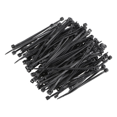 uxcell Uxcell Cable Zip Ties 60mmx1.8mm Self-Locking Nylon Tie Wraps Black 700pcs