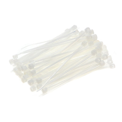 uxcell Uxcell Cable Zip Ties 60mmx1.8mm Self-Locking Nylon Tie Wraps White 1000pcs