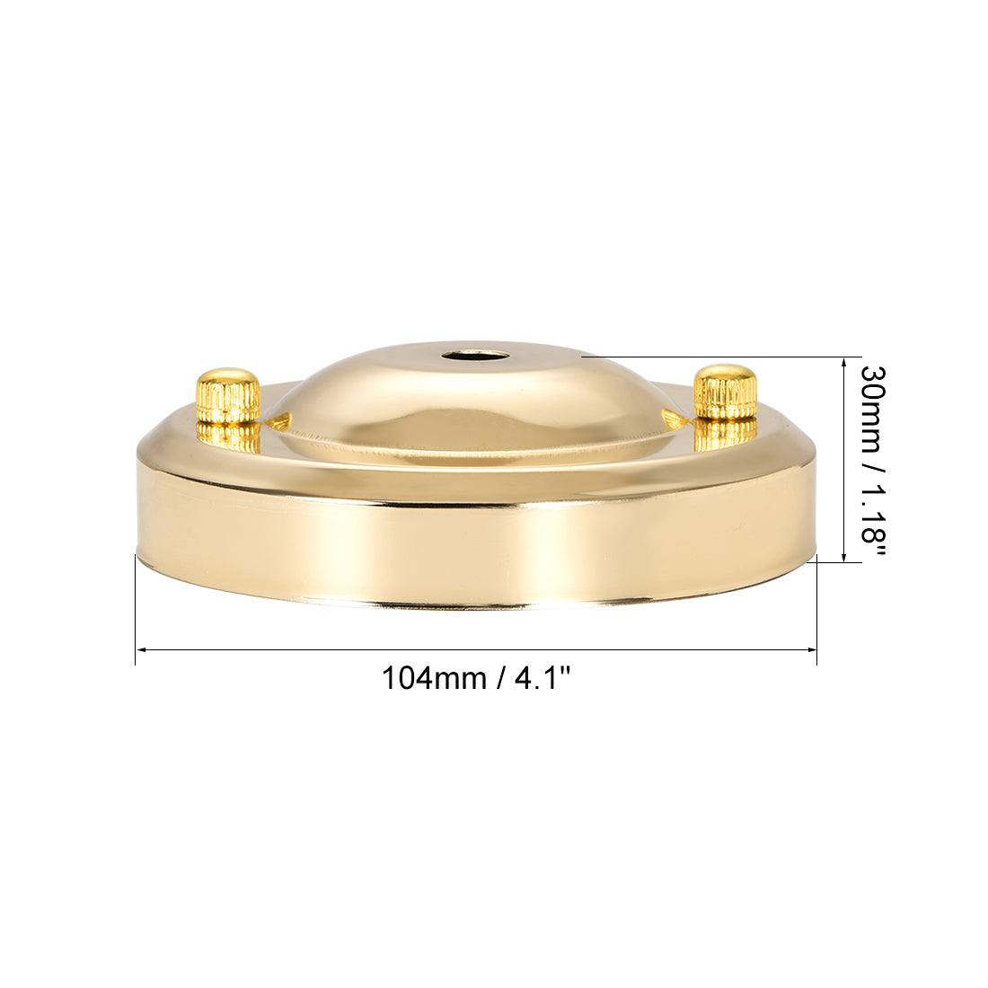 Uxcell Uxcell Retro Light Canopy Kit Pendant Lighting Ceiling Plate 104mm 4.1Inch Beige Gold