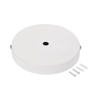 Harfington Uxcell Retro Light Canopy Kit Wall Sconce Lamp Plate Fixture 120mm 4.7Inch White