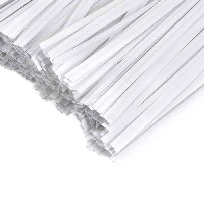 Harfington Uxcell Long Strong Twist Ties 4 Inches Quality  Closure Tie for Tying Gift Bags Art Craft Ties Manage Cords White 1000pcs