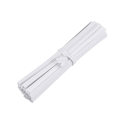 Harfington Uxcell Long Strong Twist Ties 3.15 Inches Quality  Closure Tie for Tying Gift Bags Art Craft Ties Manage Cords White 200pcs