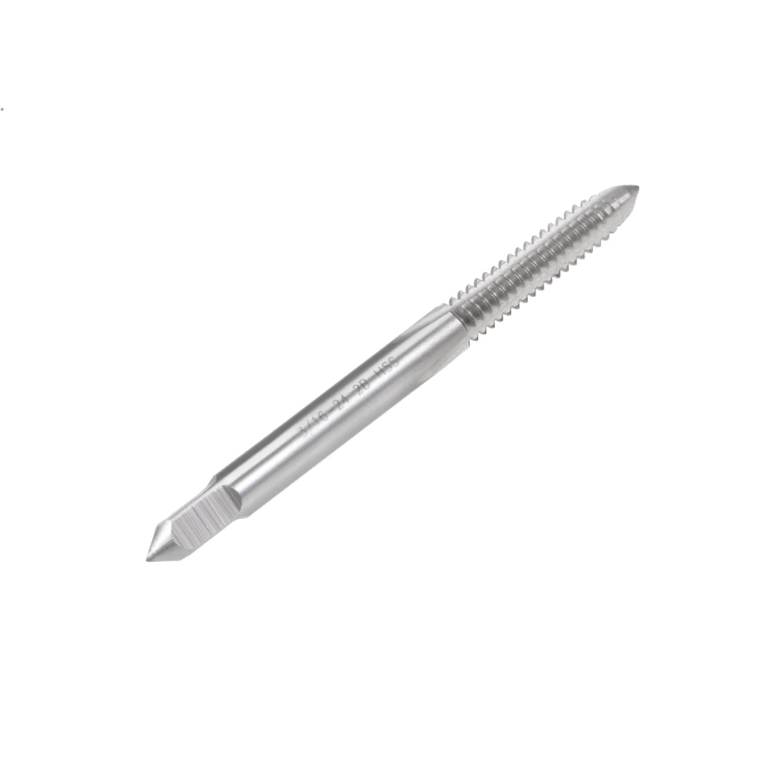 Uxcell Uxcell Machine Tap 3/16-24 BSW Thread Pitch 3 Straight Flute H2 High Speed Steel