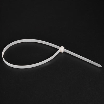 Harfington Uxcell Cable Zip Ties 450mmx4.8mm Self-Locking Nylon Tie Wraps White 60pcs