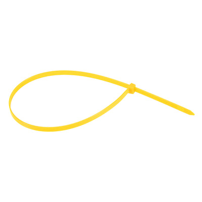 Harfington Uxcell Cable Zip Ties 500mmx4.8mm Self-Locking Nylon Tie Wraps Yellow 40pcs