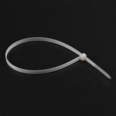 Harfington Uxcell Cable Zip Ties 350mm x5.6mm Self-Locking Nylon Tie Wraps White 40pcs