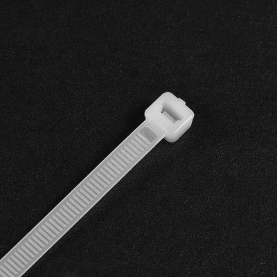 Harfington Uxcell Cable Zip Ties 350mm x5.6mm Self-Locking Nylon Tie Wraps White 40pcs