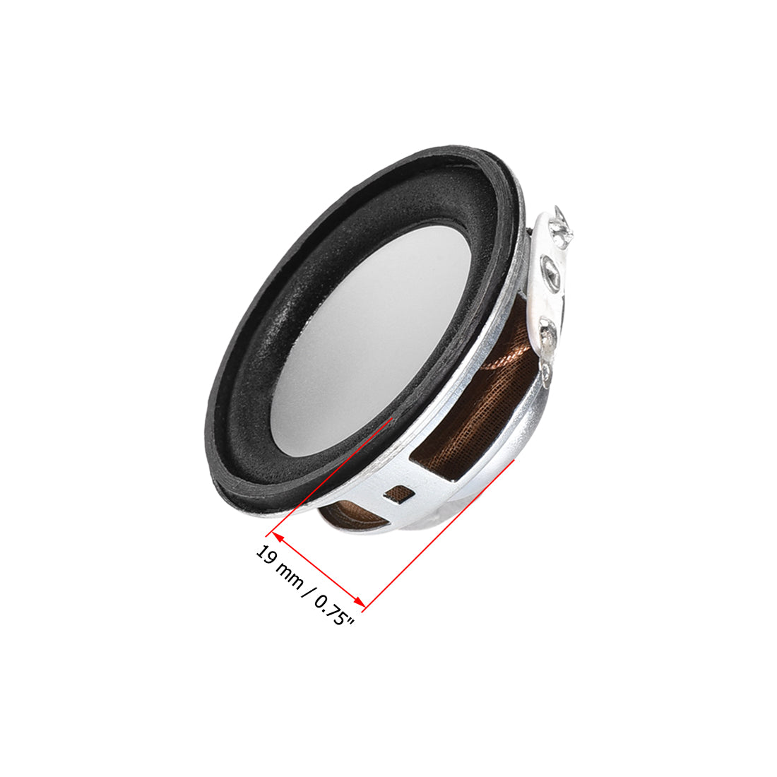uxcell Uxcell 3W 4 Ohm Micro Internal Speaker Magnet Loudspeaker 40mm Dia