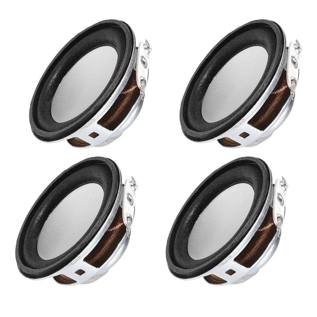 uxcell Uxcell 3W 4 Ohm Micro Internal Speaker Magnet Loudspeaker 40mm Dia 4pcs