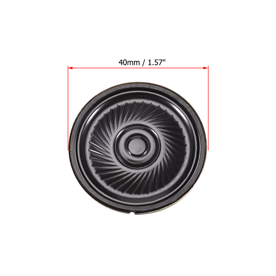 uxcell Uxcell 0.5W 32 Ohm Micro Internal Speaker Magnet Loudspeaker 40mm Dia 2pcs