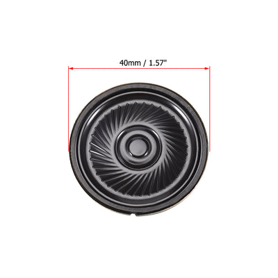 Harfington Uxcell 0.5W 32 Ohm Micro Internal Speaker Magnet Loudspeaker 40mm Dia 2pcs