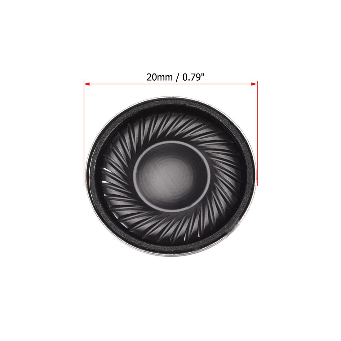 uxcell Uxcell 1W 8 Ohm Micro Internal Speaker Magnet Loudspeaker 20mm Dia 2pcs