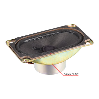 Harfington Uxcell 5W 8 Ohm Micro Internal Speaker Magnet Loudspeaker 90x50mm 2pcs
