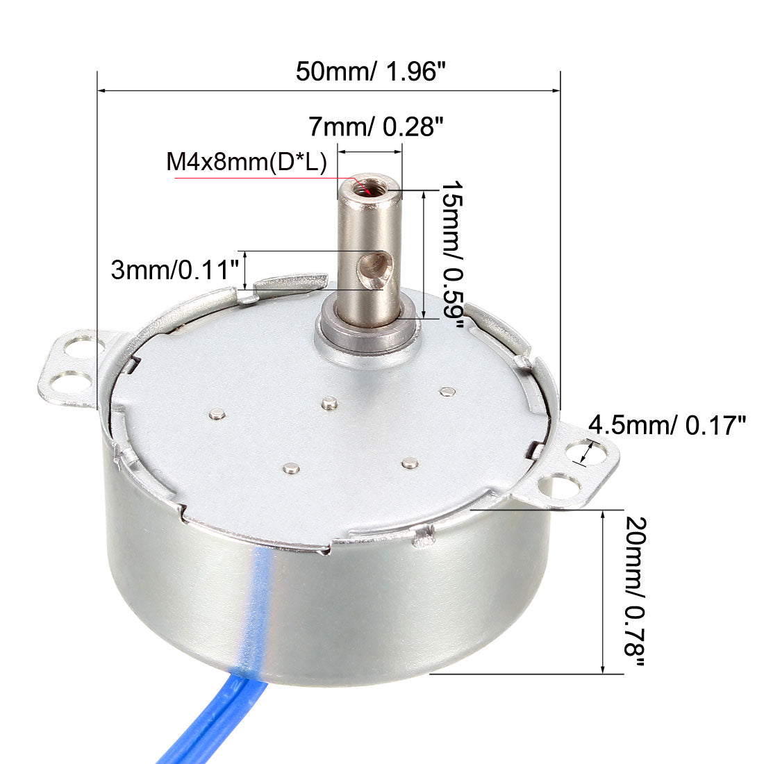 Uxcell Synchronous Motor AC 100-127V CCW/CW 4W | Harfington
