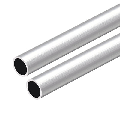 uxcell Uxcell 6063 Aluminum Round Tube 300mm Length 12mm OD 10mm Inner Dia Seamless Aluminum Straight Tubing 2 Pcs
