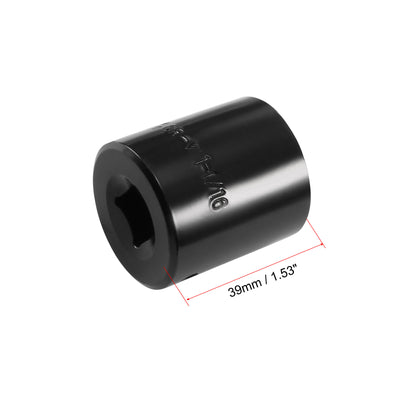 Harfington Uxcell 6-Point Impact Socket, CR-V Steel, Shallow SAE Size