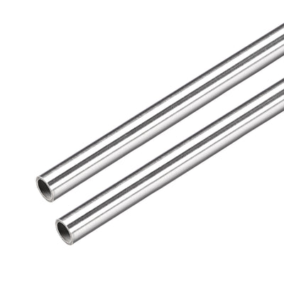 Harfington Uxcell 2Pcs 304 Stainless Steel Capillary Tube 7mm ID 8mm OD 300mm Long 0.5mm Wall