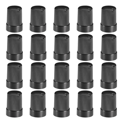 uxcell Uxcell 20Pcs 6mm Shaft Hole Knob for Speaker Effect Pedal Amplifier Potentiometer Knob 10x14mm