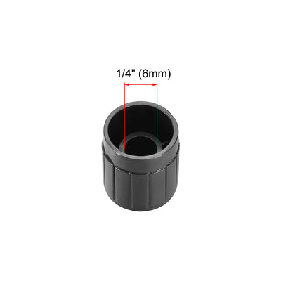 Harfington Uxcell 10Pcs 6mm Shaft Hole Knob for Speaker Effect Pedal Amplifier Potentiometer Knob 14.5x17mm