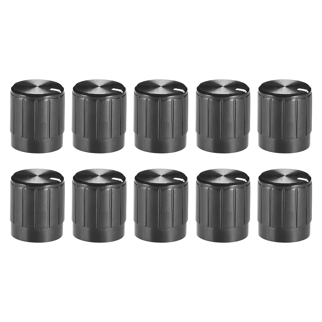 uxcell Uxcell 10Pcs 6mm Shaft Hole Knob for Speaker Effect Pedal Amplifier Potentiometer Knob 14.5x17mm