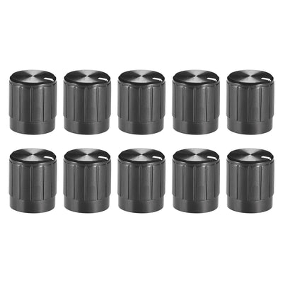 uxcell Uxcell 10Pcs 6mm Shaft Hole Knob for Speaker Effect Pedal Amplifier Potentiometer Knob 14.5x17mm