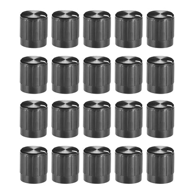uxcell Uxcell 20Pcs 6mm Shaft Hole Knob for Speaker Effect Pedal Amplifier Potentiometer Knob 14.5x17mm