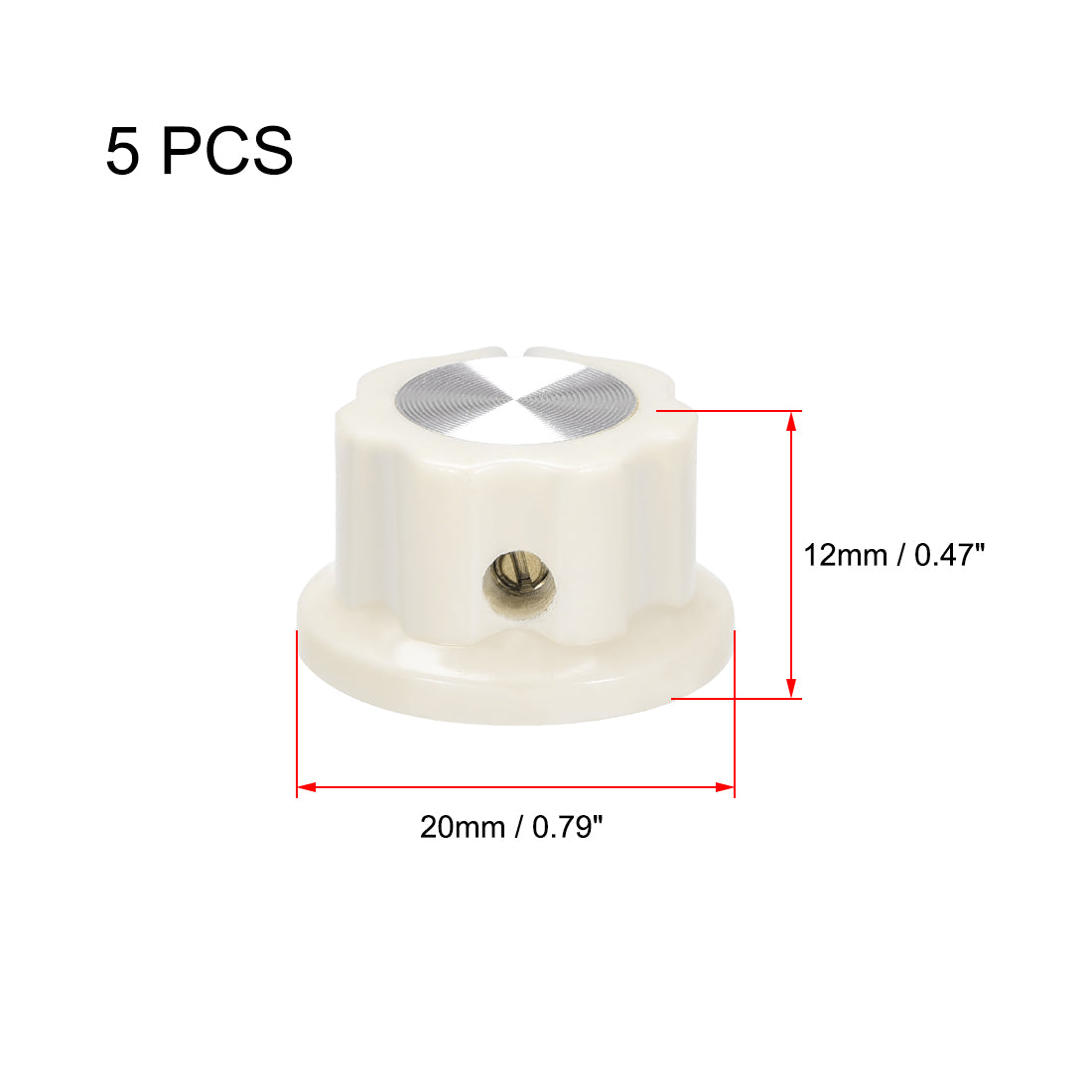 uxcell Uxcell Shaft Hole Potentiometer Volume Control Rotary Knobs Pedal Knob