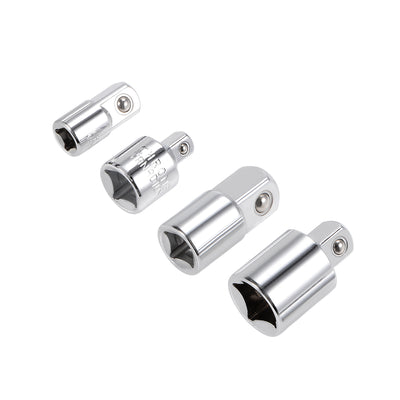 uxcell Uxcell 4 Pcs Impact Adapter and Reducer Set for Wrenches 1/4-inch, 3/8-inch, 1/2-inch Ratchet Socket