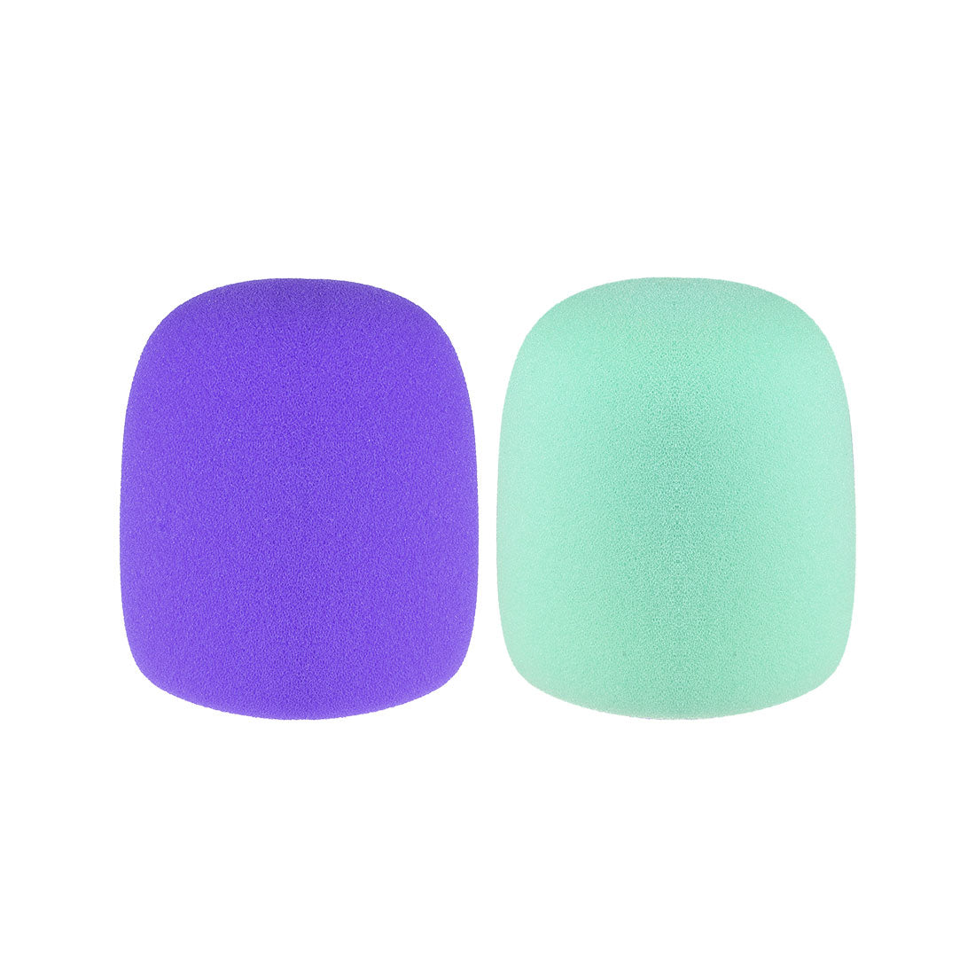 uxcell Uxcell 2PCS Thicken Sponge Foam Mic Cover Handheld Microphone Windscreen Purple Green for KTV