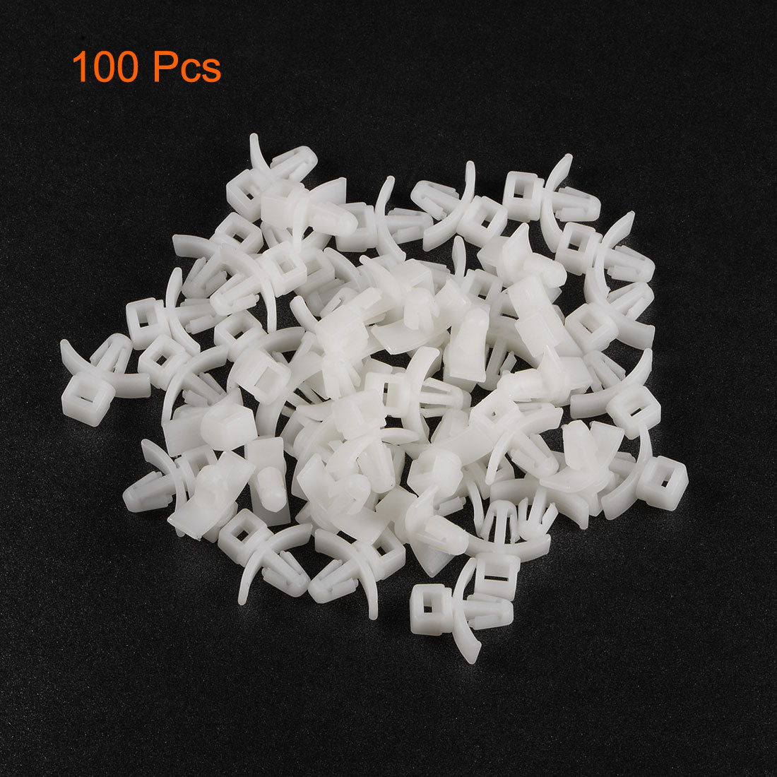 uxcell Uxcell Cable Tie Base Saddle Type Mount Wire Holder Permanently Anchor To Wall Desk 15.5x15x6.5mm White 100pcs