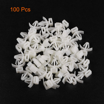 Harfington Uxcell Cable Tie Base Saddle Type Mount Wire Holder Permanently Anchor To Wall Desk 19.5x18x6mm White 100pcs