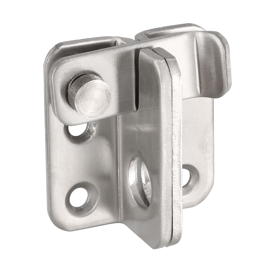uxcell Uxcell Flip Door Latch 201 Stainless Steel 45x40mm Gate Latch Left Open Hasp Slide Lock with Padlock Hole 2 Pcs