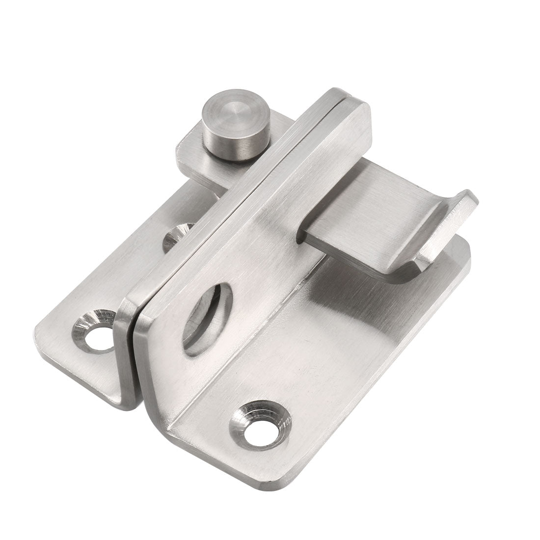 uxcell Uxcell Flip Door Latch 201 Stainless Steel 62x52mm Gate Latch Left Open Hasp Slide Lock with Padlock Hole 2 Pcs