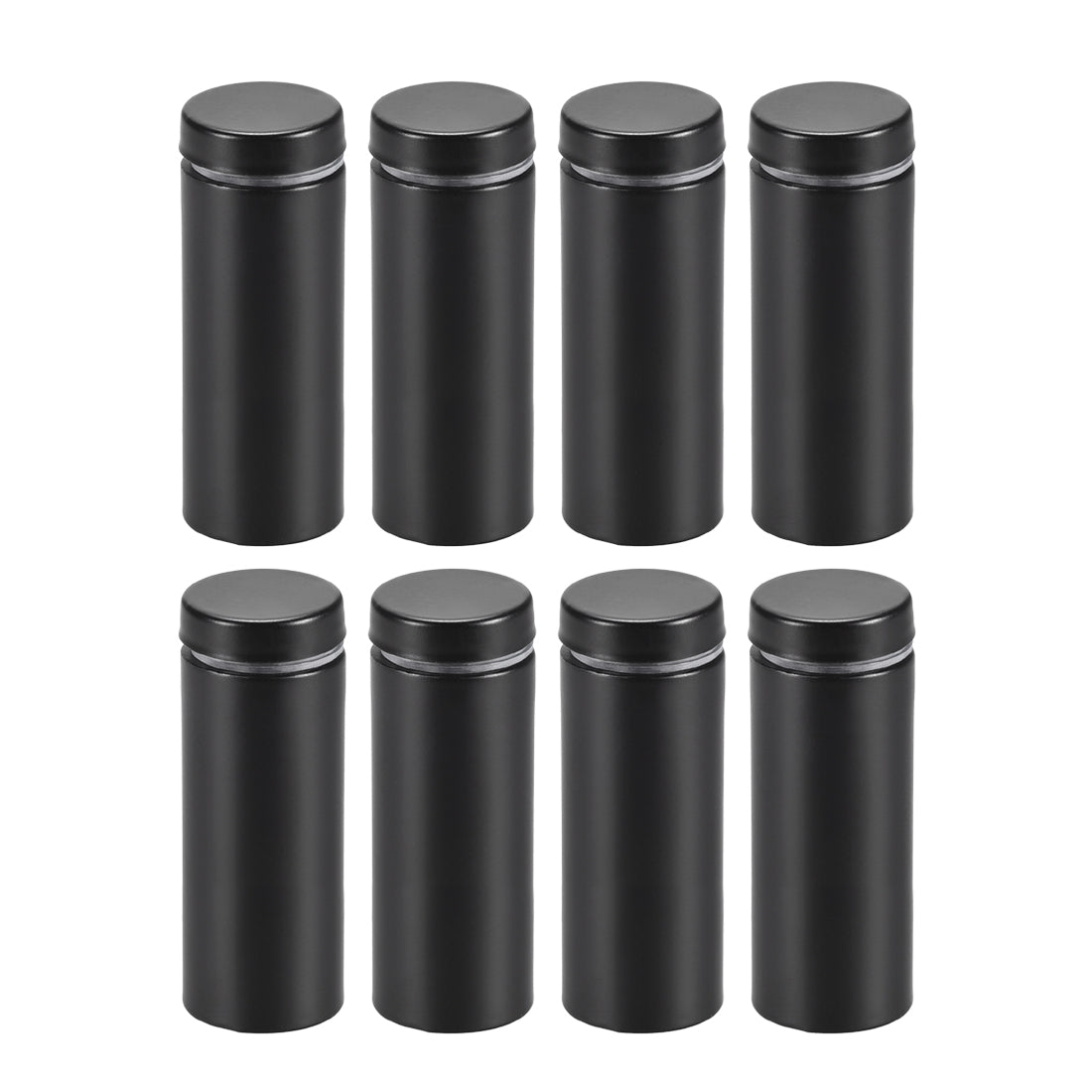 uxcell Uxcell Glass Standoff Mount Stainless Steel Wall Standoff Holder Advertising Nails 19mm Dia 51mm Length Black , 8 Pcs