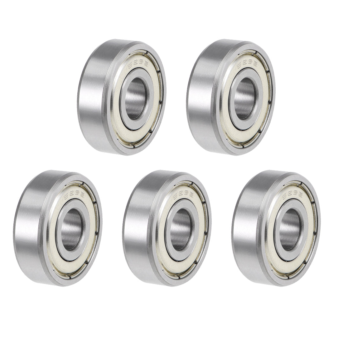 uxcell Uxcell Deep Groove Ball Bearing Metric Double Shielded High Carbon Steel Z2