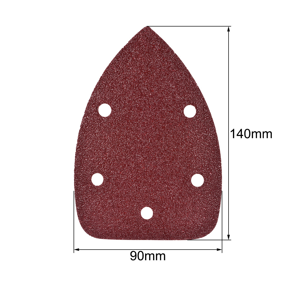uxcell Uxcell 15pcs Triangle Detail Sander Sandpaper Sanding Paper Sander Pads Sheet Assorted 5 Hole 40/60/80 Grits